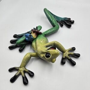 2002 Kitty's Critters Lucy and Lil' Ricky Frogs Colorful Tree Frog Wall Mount
